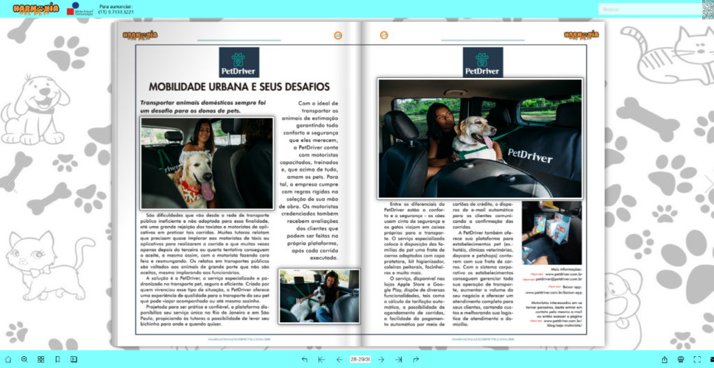 petdriver mobilidade urbana com pets revista harmonia dos pers