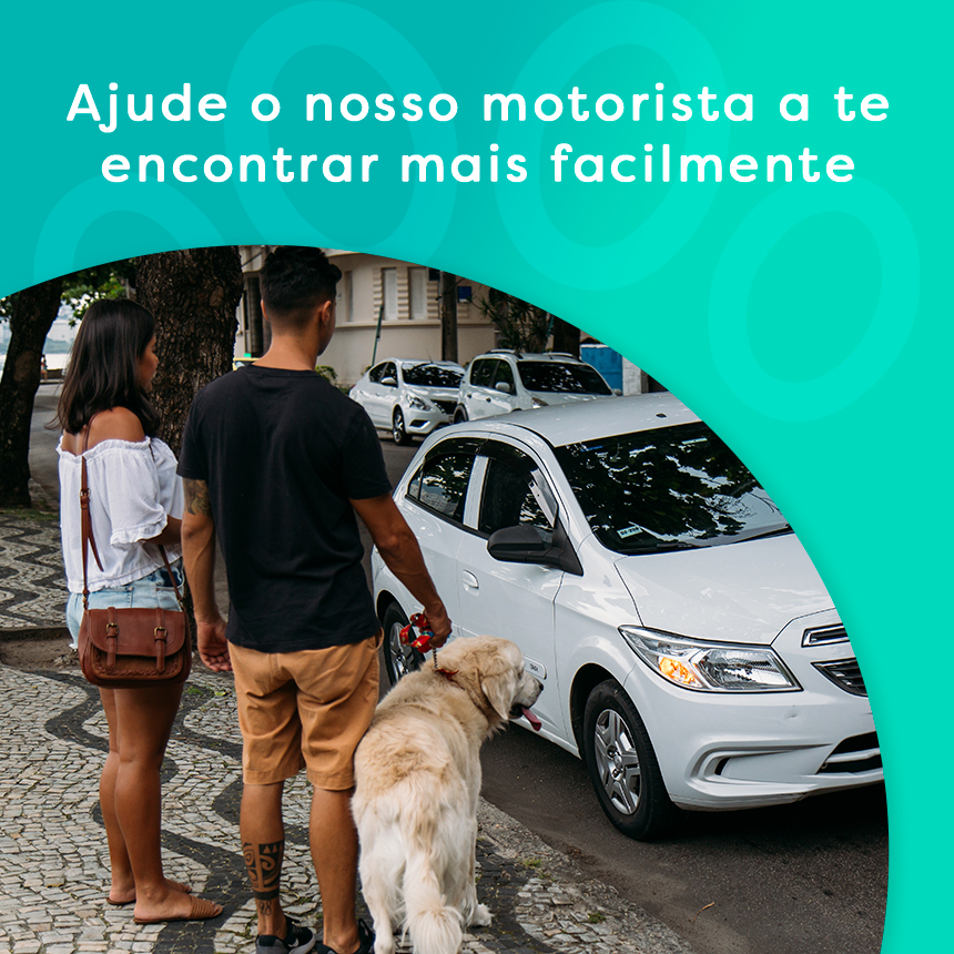 Transporte pet ajude o nosso motorista a te encontrar mais facilmente