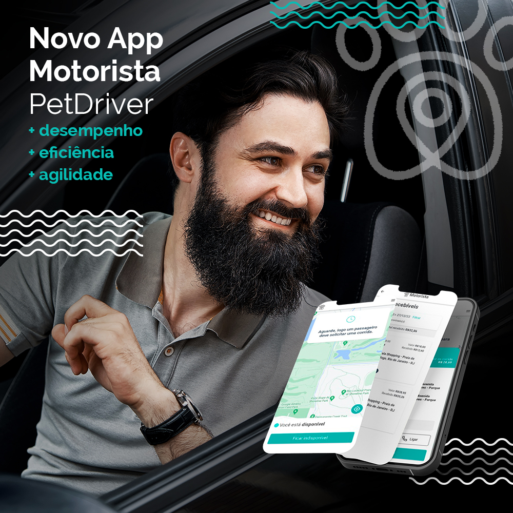 Novo App Motorista PetDriver! PetDriver O APP de transporte para