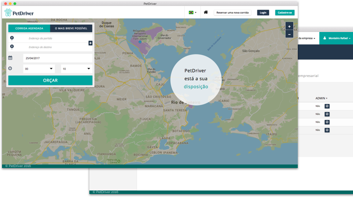 Sistema corporativo PetDriver