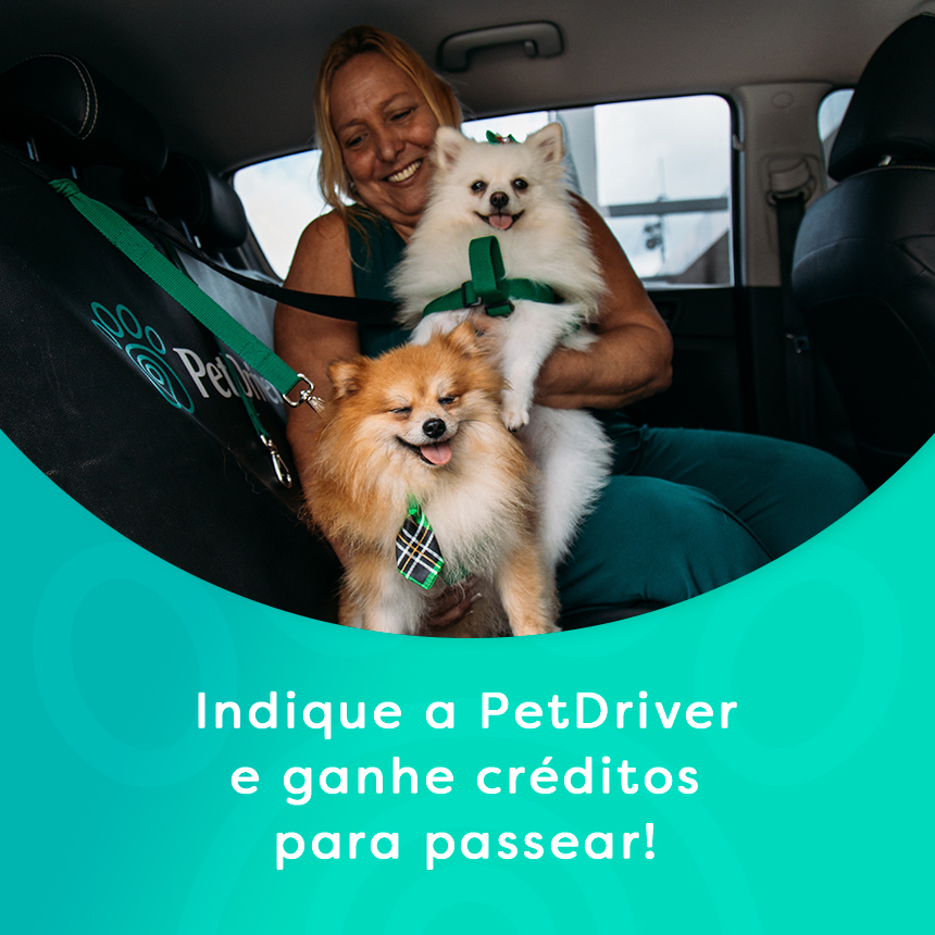 Ganhe bônus em suas corridas indicando a PetDriver para os amigos
