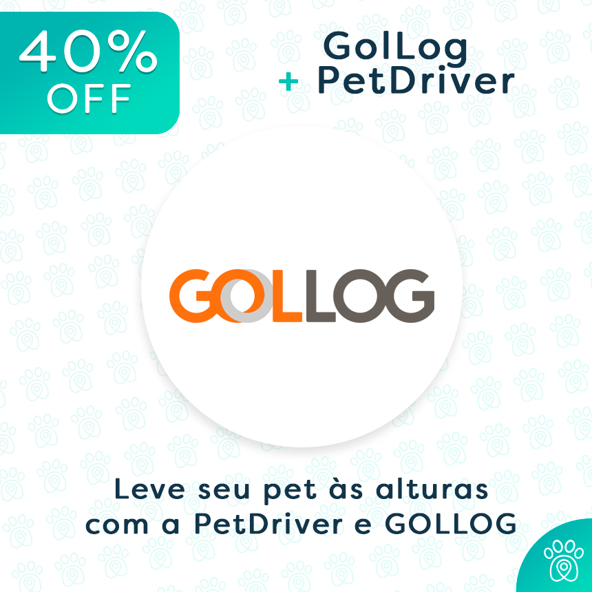 Transporte animais de todos os tamanhos com até 40%off na GOLLOG e na PetDriver