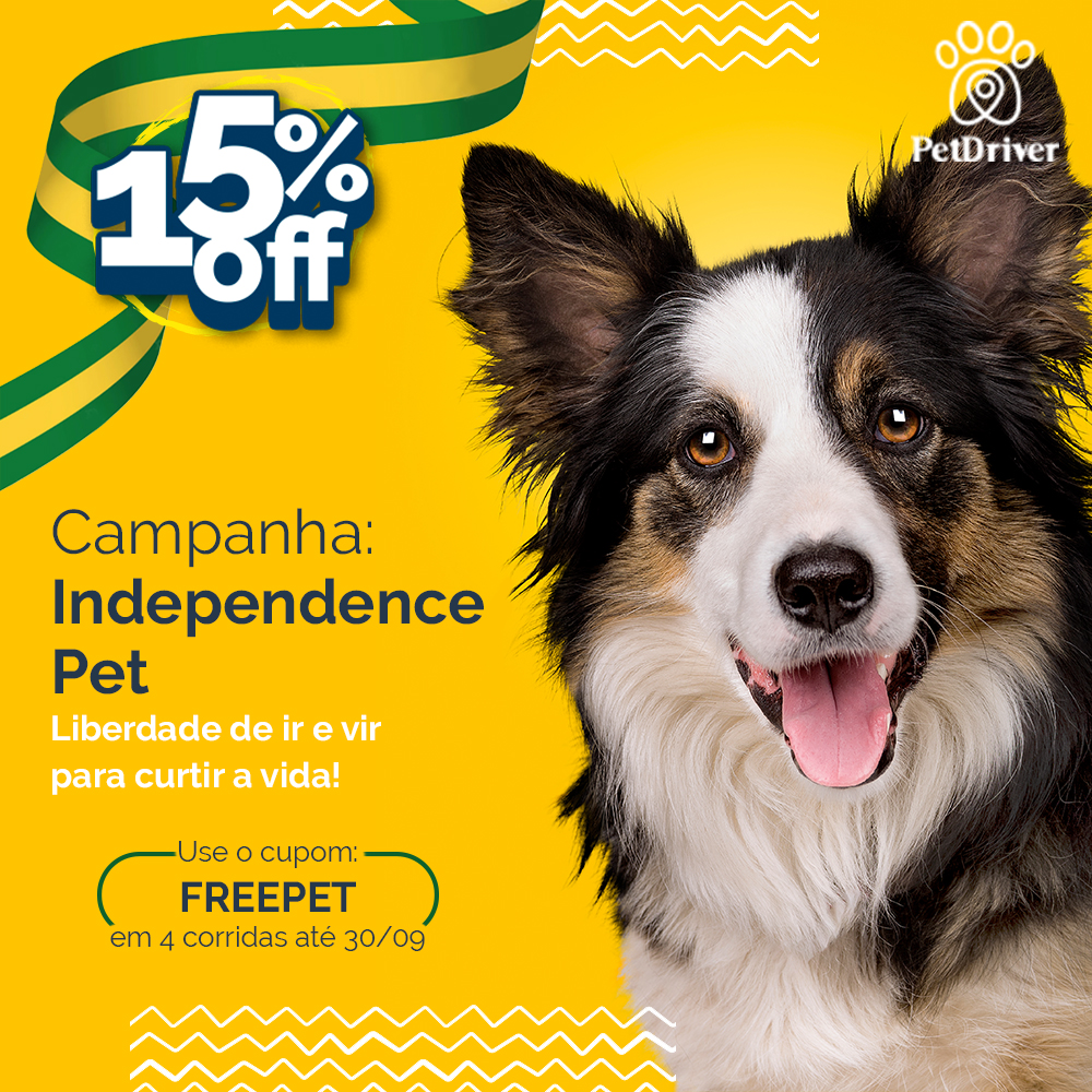 Campanha Independence Pet: Aproveitar a vida ao máximo é um direito seu!