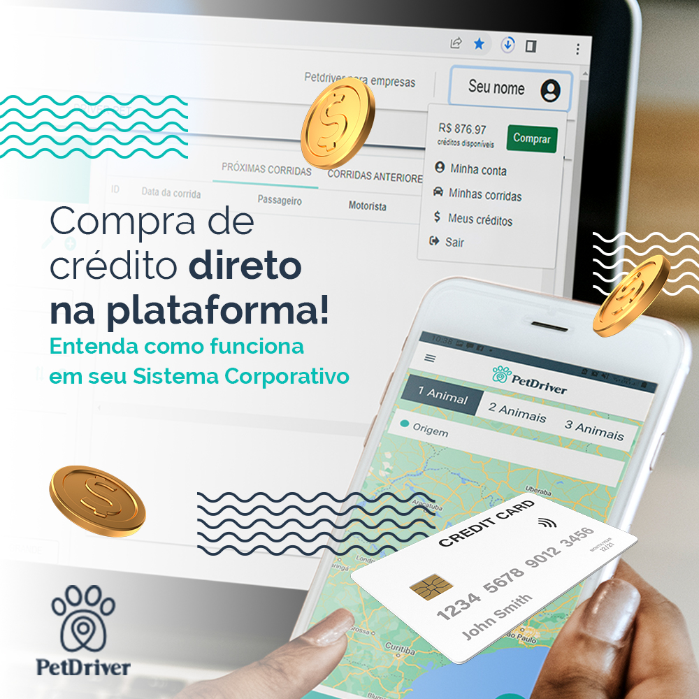 <strong>Compra de créditos direto na plataforma!</strong>