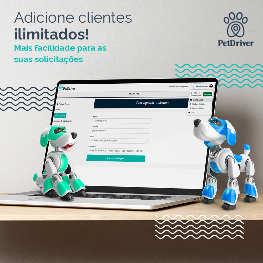 Clientes ilimitados na sua base!