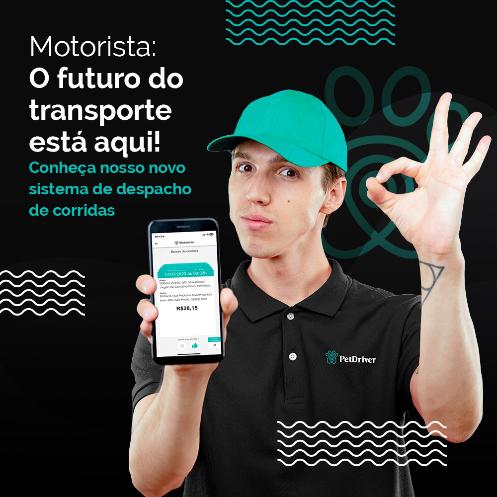 Mais uma novidade para os motoristas parceiros: Bolsão de corridas PetDriver!