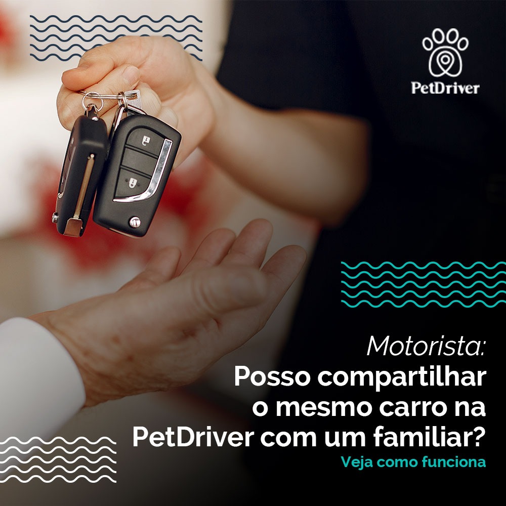  É possível eu e meu familiar rodarmos pela PetDriver com o mesmo carro?