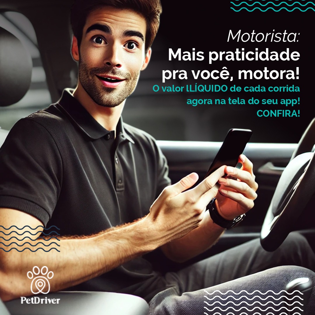  O valor na sua tela vai 100% pro seu bolso em cada corrida!